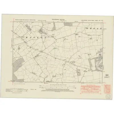 1946 Map of Lincolnshire LXIII.SE, 1950 Print