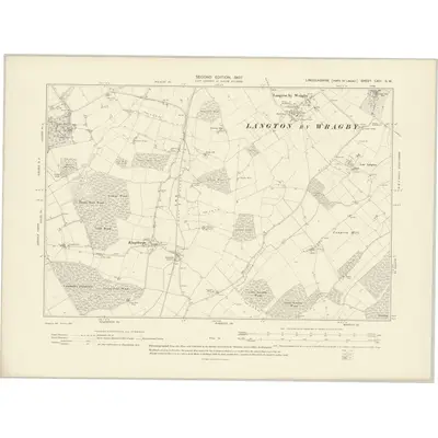 1905 Map of Lincolnshire LXIII.SW, 1907 Print