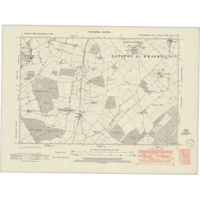 1946 Map of Lincolnshire LXIII.SW, 1950 Print