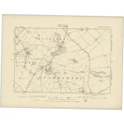 1887 Map of Lincolnshire LXIV.NE