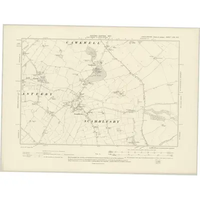 1905 Map of Lincolnshire LXIV.NE, 1907 Print