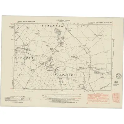 1948 Map of Lincolnshire LXIV.NE, 1951 Print