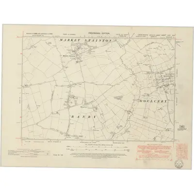 1948 Map of Lincolnshire LXIV.NW, 1951 Print