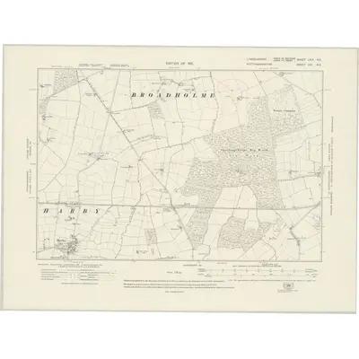 1915 Map of Lincolnshire LXIX.NE, 1921 Print