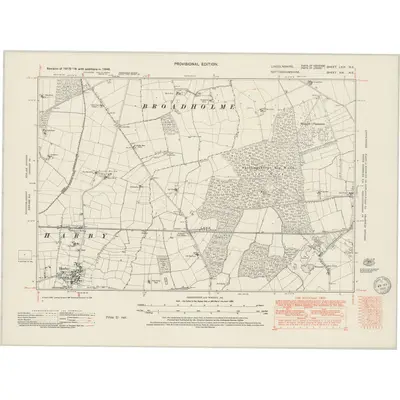 1948 Map of Lincolnshire LXIX.NE, 1950 Print