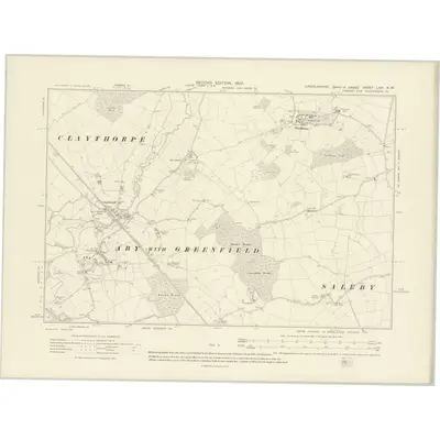 1905 Map of Lincolnshire LXVI.NW, 1907 Print