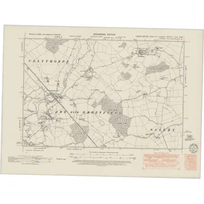 1946 Map of Lincolnshire LXVI.NW, 1951 Print