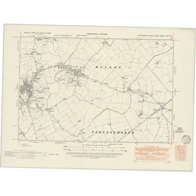 1946 Map of Lincolnshire LXVI.SE, 1951 Print