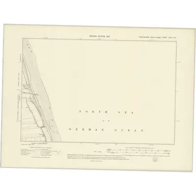 1905 Map of Lincolnshire LXVII.SE, 1907 Print