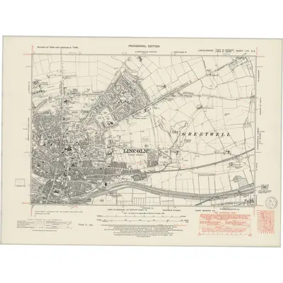 1948 Map of Lincolnshire LXX.NE, 1950 Print