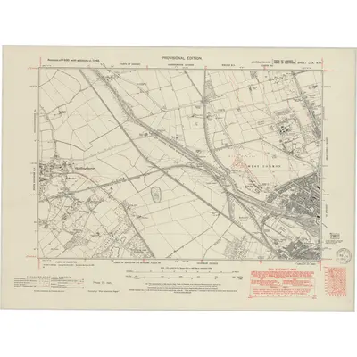 1948 Map of Lincolnshire LXX.NW, 1950 Print