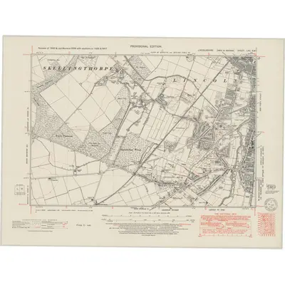 1947 Map of Lincolnshire LXX.SW, 1950 Print