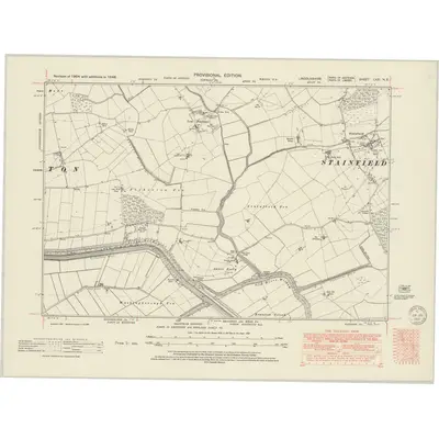 1946 Map of Lincolnshire LXXI.NE, 1950 Print