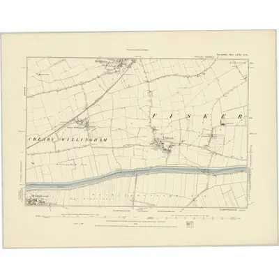 1886 Map of Lincolnshire LXXI.NW