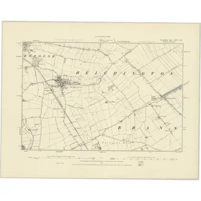 1886 Map of Lincolnshire LXXI.SW