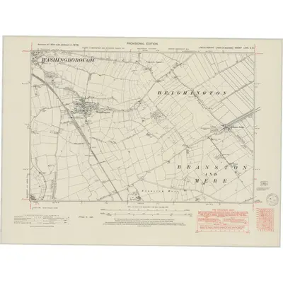 1946 Map of Lincolnshire LXXI.SW, 1950 Print