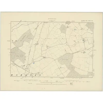 1886 Map of Lincolnshire LXXII.NW