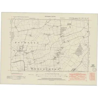 1947 Map of Lincolnshire LXXII.SE, 1950 Print