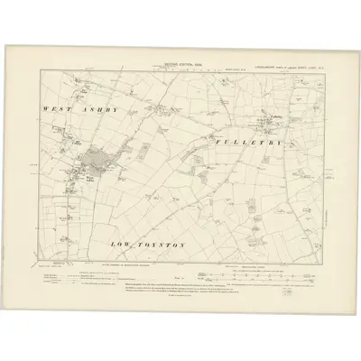1904 Map of Lincolnshire LXXIII.NE, 1906 Print
