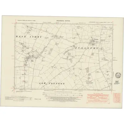 1948 Map of Lincolnshire LXXIII.NE, 1951 Print
