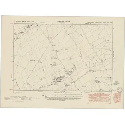 1948 Map of Lincolnshire LXXIII.NW, 1950 Print