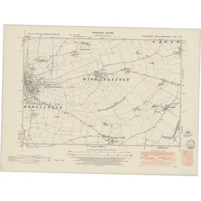 1946 Map of Lincolnshire LXXIII.SE, 1951 Print