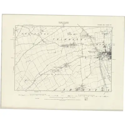 1887 Map of Lincolnshire LXXIII.SW, 1888 Print