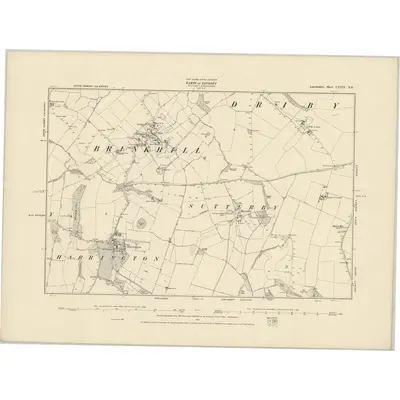 1887 Map of Lincolnshire LXXIV.NE
