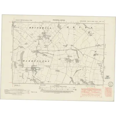 1946 Map of Lincolnshire LXXIV.NE, 1950 Print