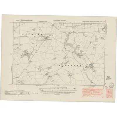 1948 Map of Lincolnshire LXXIV.NW, 1950 Print