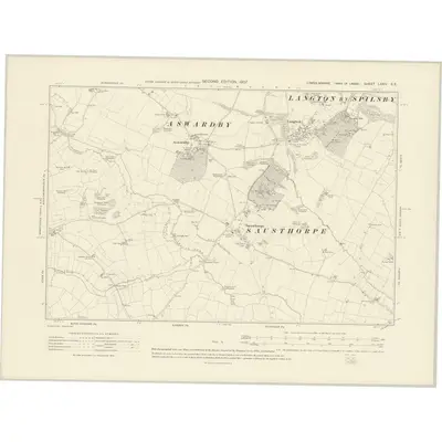 1904 Map of Lincolnshire LXXIV.SE, 1907 Print