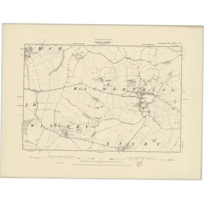 1887 Map of Lincolnshire LXXIV.SW