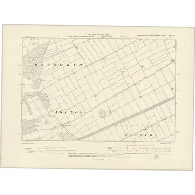 1904 Map of Lincolnshire LXXIX.NE, 1906 Print