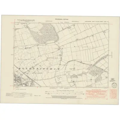 1947 Map of Lincolnshire LXXIX.SE, 1950 Print