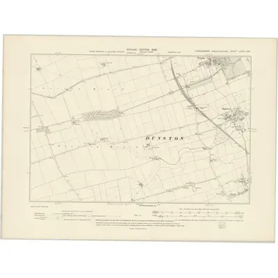 1904 Map of Lincolnshire LXXIX.SW, 1906 Print