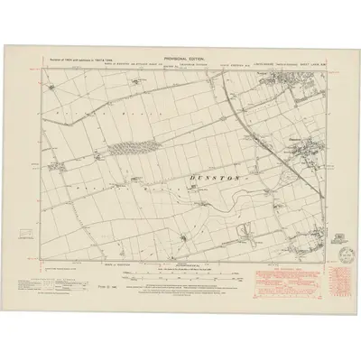 1947 Map of Lincolnshire LXXIX.SW, 1950 Print