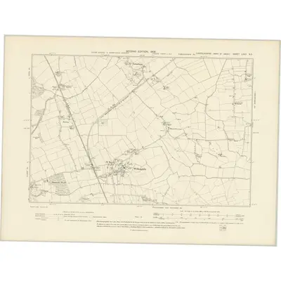 1905 Map of Lincolnshire LXXV.NE, 1906 Print