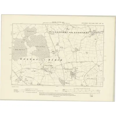 1905 Map of Lincolnshire LXXV.SE, 1907 Print