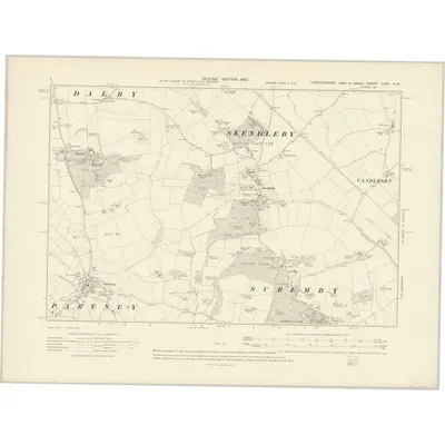 1904 Map of Lincolnshire LXXV.SW, 1907 Print