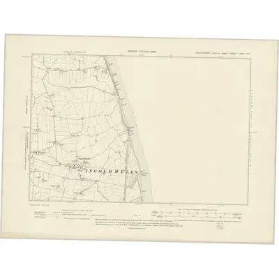 1905 Map of Lincolnshire LXXVI.SE, 1906 Print