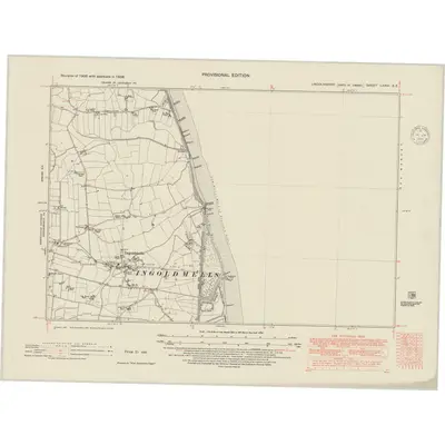 1938 Map of Lincolnshire LXXVI.SE, 1948 Print