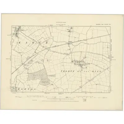 1886 Map of Lincolnshire LXXVII.NE
