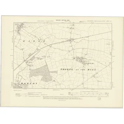 1904 Map of Lincolnshire LXXVII.NE, 1906 Print