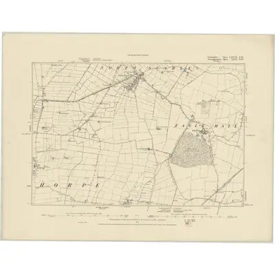 1886 Map of Lincolnshire LXXVII.NW