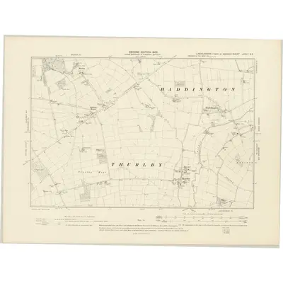 1904 Map of Lincolnshire LXXVII.SE, 1906 Print