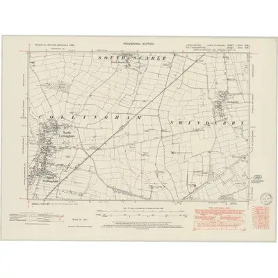 1948 Map of Lincolnshire LXXVII.SW, 1950 Print