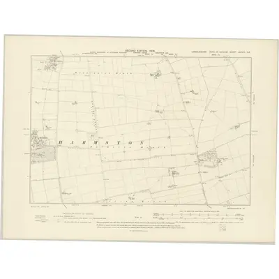 1904 Map of Lincolnshire LXXVIII.SE, 1906 Print
