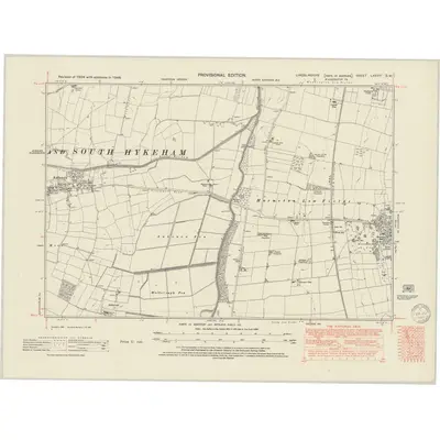 1948 Map of Lincolnshire LXXVIII.SW, 1950 Print