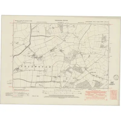 1948 Map of Lincolnshire LXXX.NE, 1950 Print
