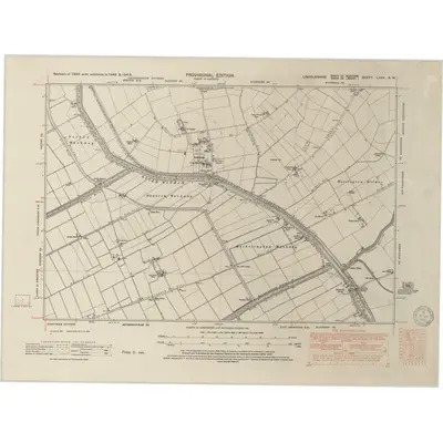 1946 Map of Lincolnshire LXXX.NW, 1950 Print
